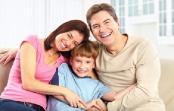 photo of a smiling family