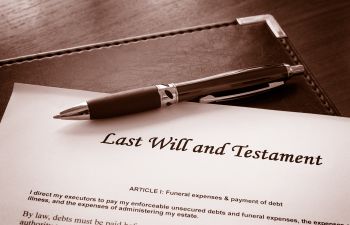 Last Will and Testament Document Augusta, GA